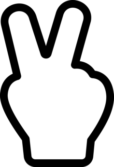 Peace Sign Sketch Style Svg Vector, Free Vectors File